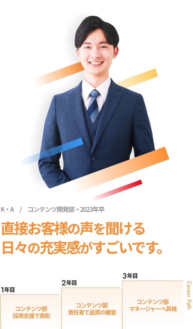 KAさん（コンテンツ開発部）のプロフィール